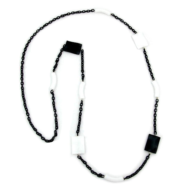 Kette, schwarz-weiß, Ankerkette