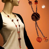Kette, Spirale kupferbraun, Ankerkette