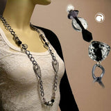 Kette, grau-transparent, Panzerkette