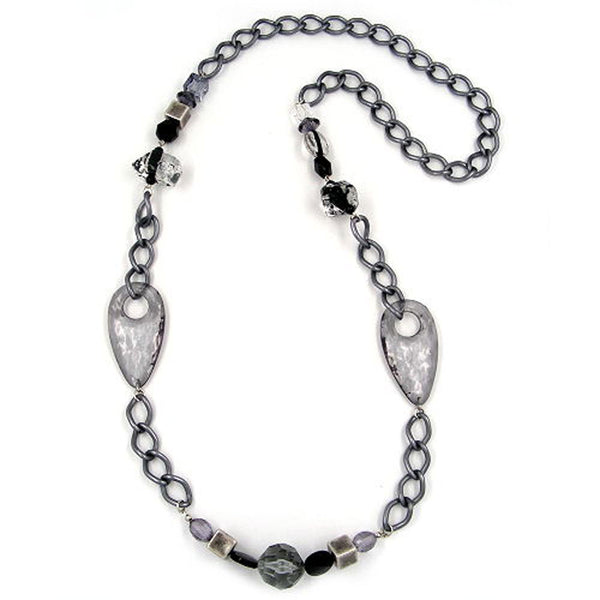 Kette, grau-transparent, Panzerkette