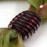 Tuchring 35x34x23mm Spirale Kunststoff pflaume-transparent glänzend