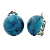 Clip, 18mm, türkis-blau-marmoriert