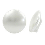 Clip, 20mm wachsweiß, Vollplastik