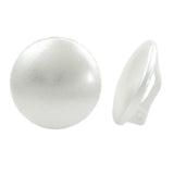 Clip, 20mm wachsweiß, Vollplastik