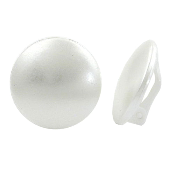 Clip, 20mm wachsweiß, Vollplastik