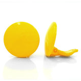Clip, 24mm gelb glänzend, Vollplastik