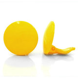 Clip, 24mm gelb glänzend, Vollplastik