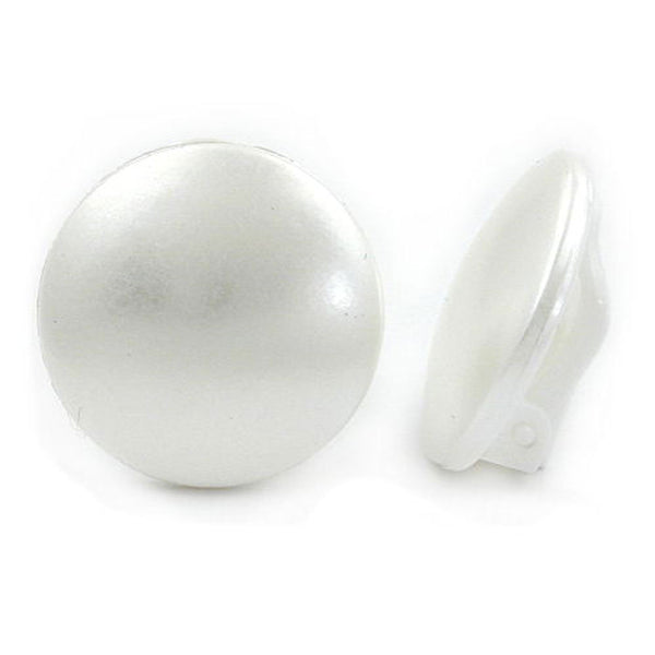Clip, 24mm wachsweiß, Vollplastik