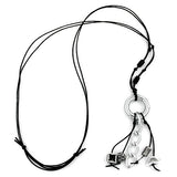 Kette, Ring chrom mit schwarz