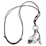 Kette, Ring chrom mit schwarz