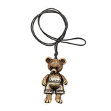 Kette, Bär beige-matt, Hose altmessing