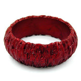 Armreif, Borke, 87x28mm rot-metallic