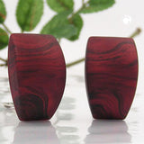 Clip, Trapez, rot-metallic-marmor-matt