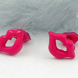 Stecker, Mund pink, Vollplastik