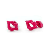 Stecker, Mund pink, Vollplastik