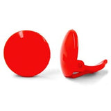 Clip, 20mm rot glänzend, Vollplastik
