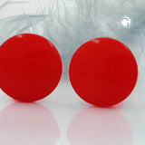 Clip, 20mm rot glänzend, Vollplastik
