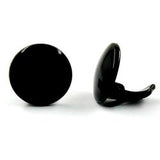 Clip, 20mm schwarz glänzend Vollplastik