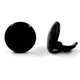 Clip, 20mm schwarz glänzend Vollplastik
