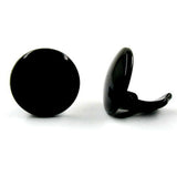 Clip, 20mm schwarz glänzend Vollplastik