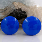 Clip, 20, royalblau glänzend Vollplastik