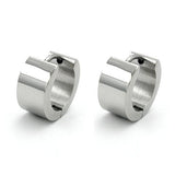 Creole, 13x7mm, glänzend, Edelstahl