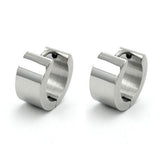 Creole, 13x7mm, glänzend, Edelstahl