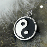 Anhänger Yin Yang 15,8mm Edelstahl