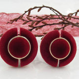 Clip, 34mm, Velour-rot