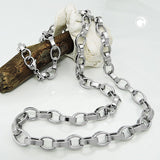 Kette 6,4mm Ankerkette oval Edelstahl 60cm