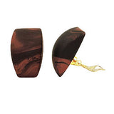 Clip, Trapez, braun-metallic marmor matt