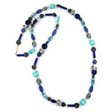 Kette, blau-türkis-bicolor