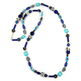 Kette, blau-türkis-bicolor
