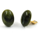 Clip, oval, 25, khaki-marmoriert