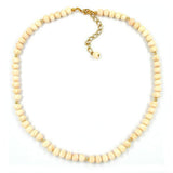 Kette, Perle unrund, elfenbein