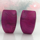Clip, Trapez, fuchsia-marmoriert-matt