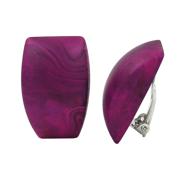 Clip, Trapez, fuchsia-marmoriert-matt