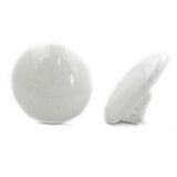 Clip, 20mm weiß glänzend, Vollplastik