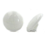 Clip, 20mm weiß glänzend, Vollplastik