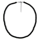 Kette, Perle, 6, schwarz-glänzend
