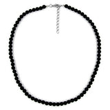 Kette, Perle, 6, schwarz-glänzend