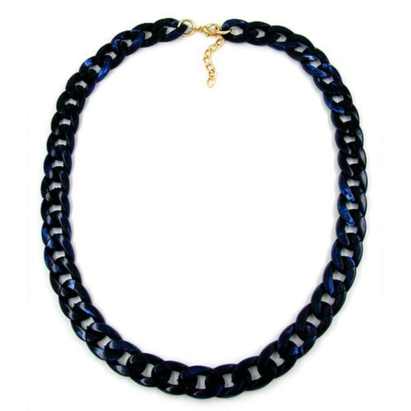 Kette, Panzer, blau marine marmoriert