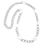Kette, Weitpanzer, Perle weiß