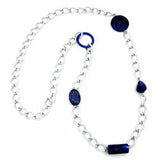 Kette, Weitpanzer, Perle blau