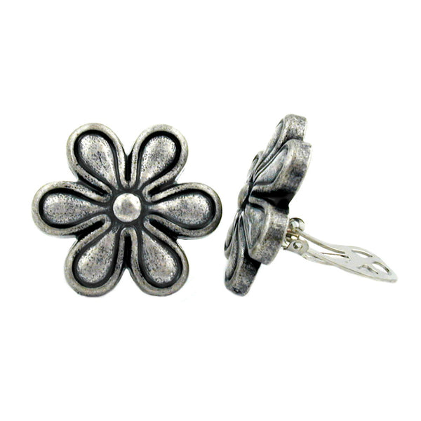 Clip, Blüte, altsilber-farbig