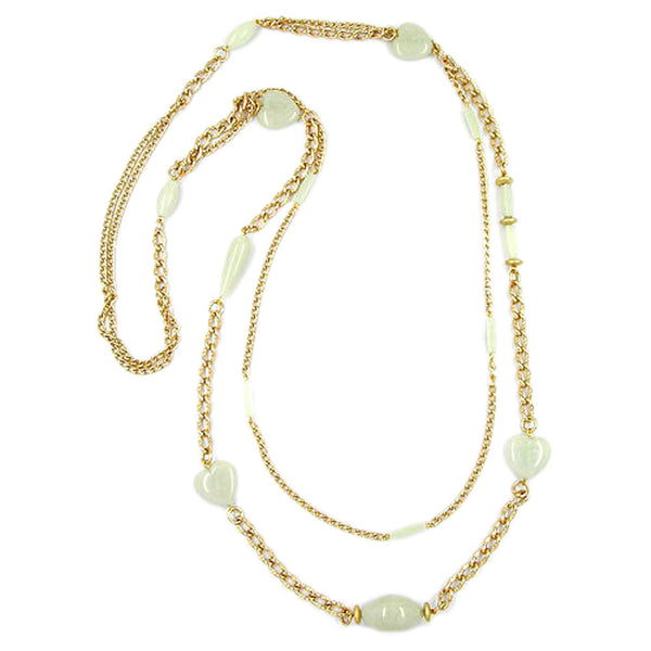 Kette, mint gold-farbig, 2-reihig
