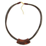 Kette, Rohr flach-gebogen, braunton