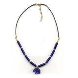 Kette, Elefant blau, Walze lapis-blau