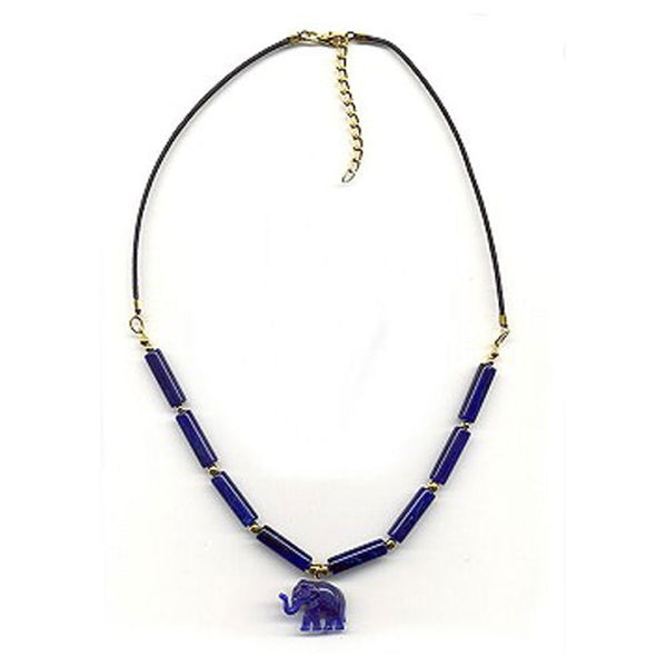 Kette, Elefant blau, Walze lapis-blau