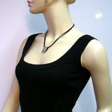 Kette, Tuchhalter, Bordüre, altsilber